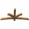 Ekena Millwork Davenport Timber Gable Bracket, Western Red Cedar, 60"W x 30"H x 3 1/2"D x 3 1/2"F, 12/12 Pitch GBW060X30X0404DAV00SWR - alternate 3